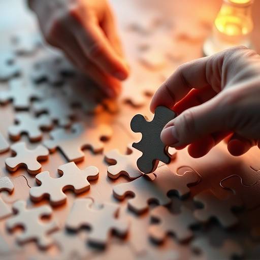 Image d'un puzzle en cours d'assemblage, symbolisant la résolution de problèmes et la pensée critique.