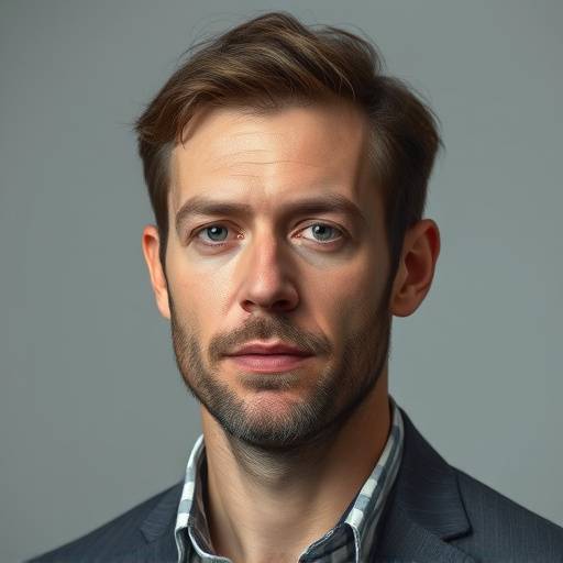 Portrait de Thomas Leroy, un homme avec une expression sérieuse et professionnelle.